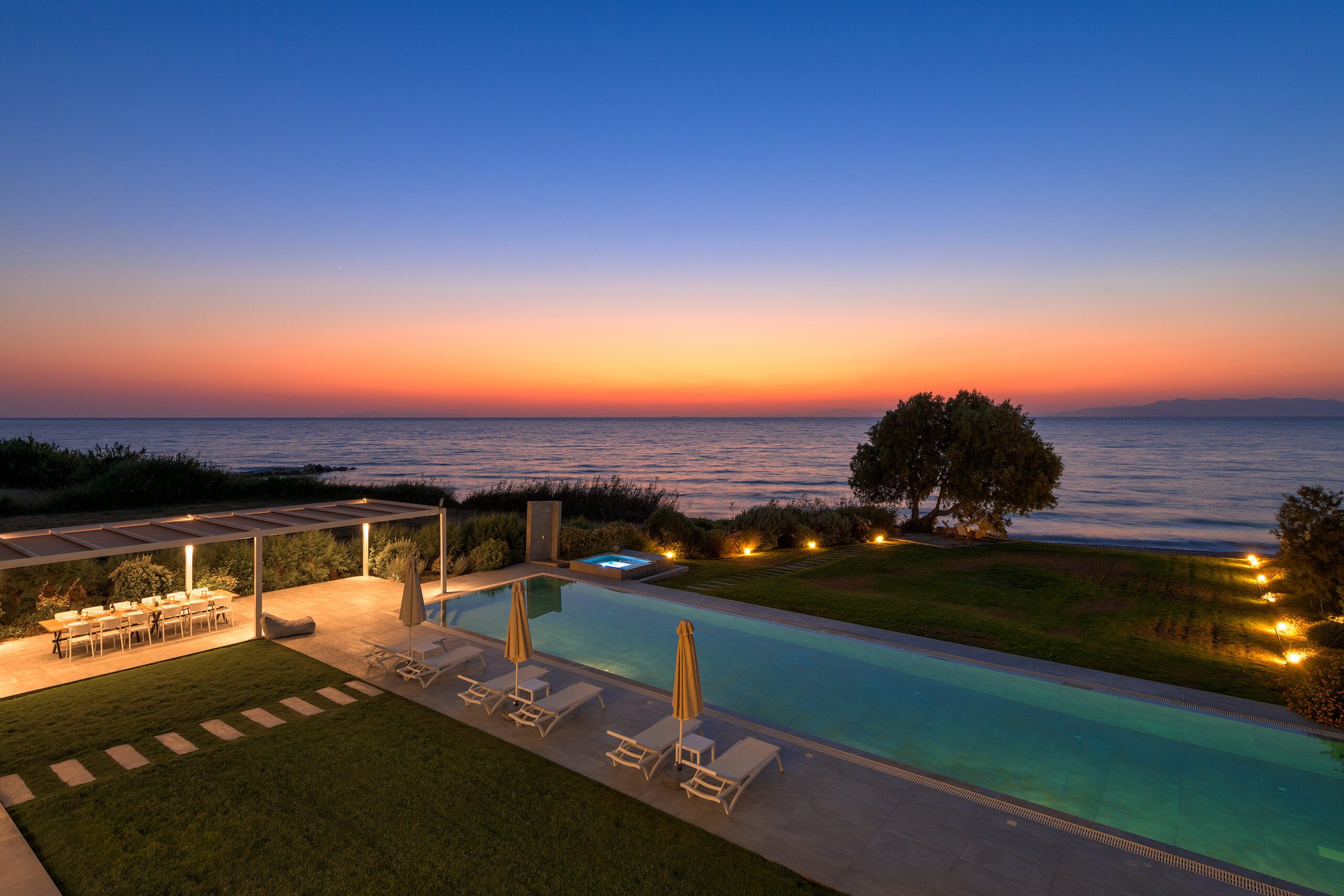 Sea View Villa Rhodes | Luxury Villa for 12 Fanes Rhodes