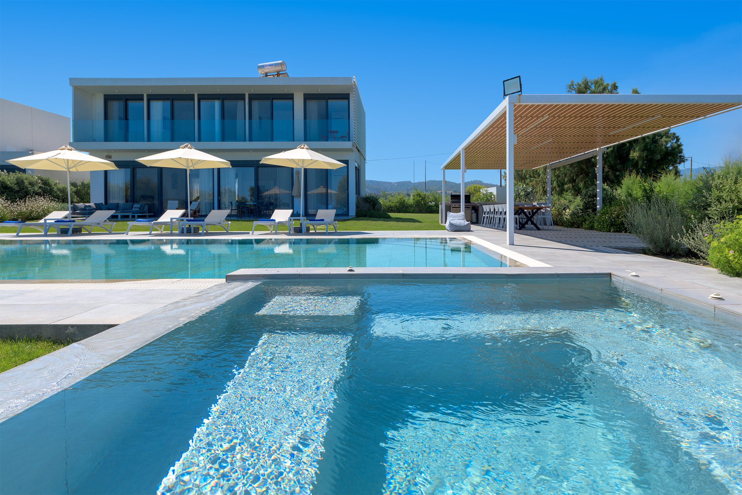 Sea View Villa Rhodes | Luxury Villa for 12 Fanes Rhodes