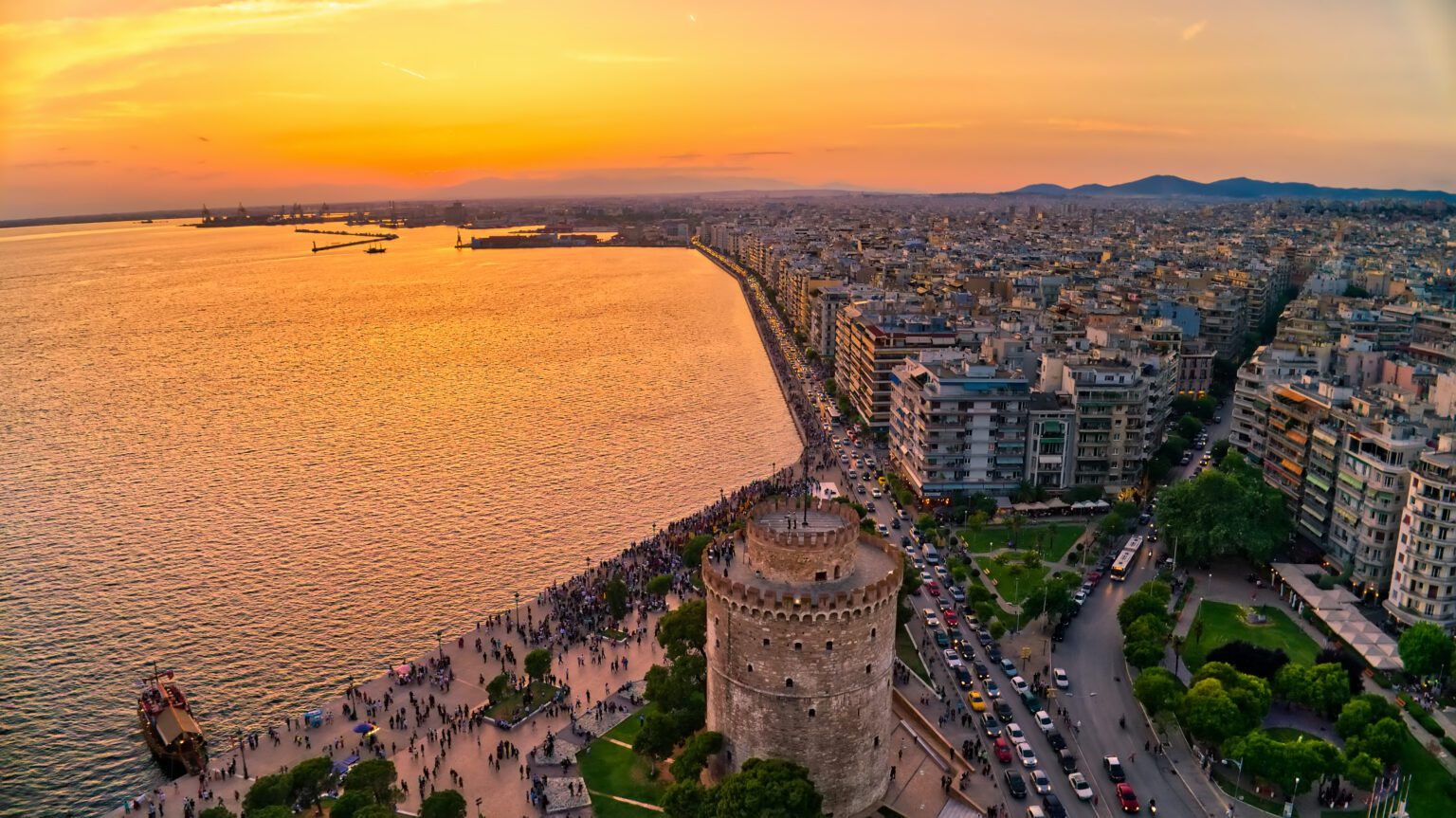 Thessaloniki at Sunset